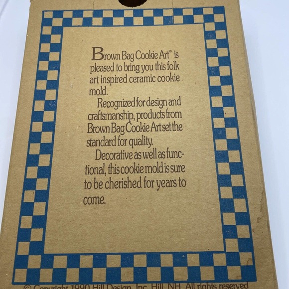 Vintage Brown Bag Cookie Art Mold TOY LAMB/Sheep Crafting/Baking‎ in BOX USA - Picture 10 of 10